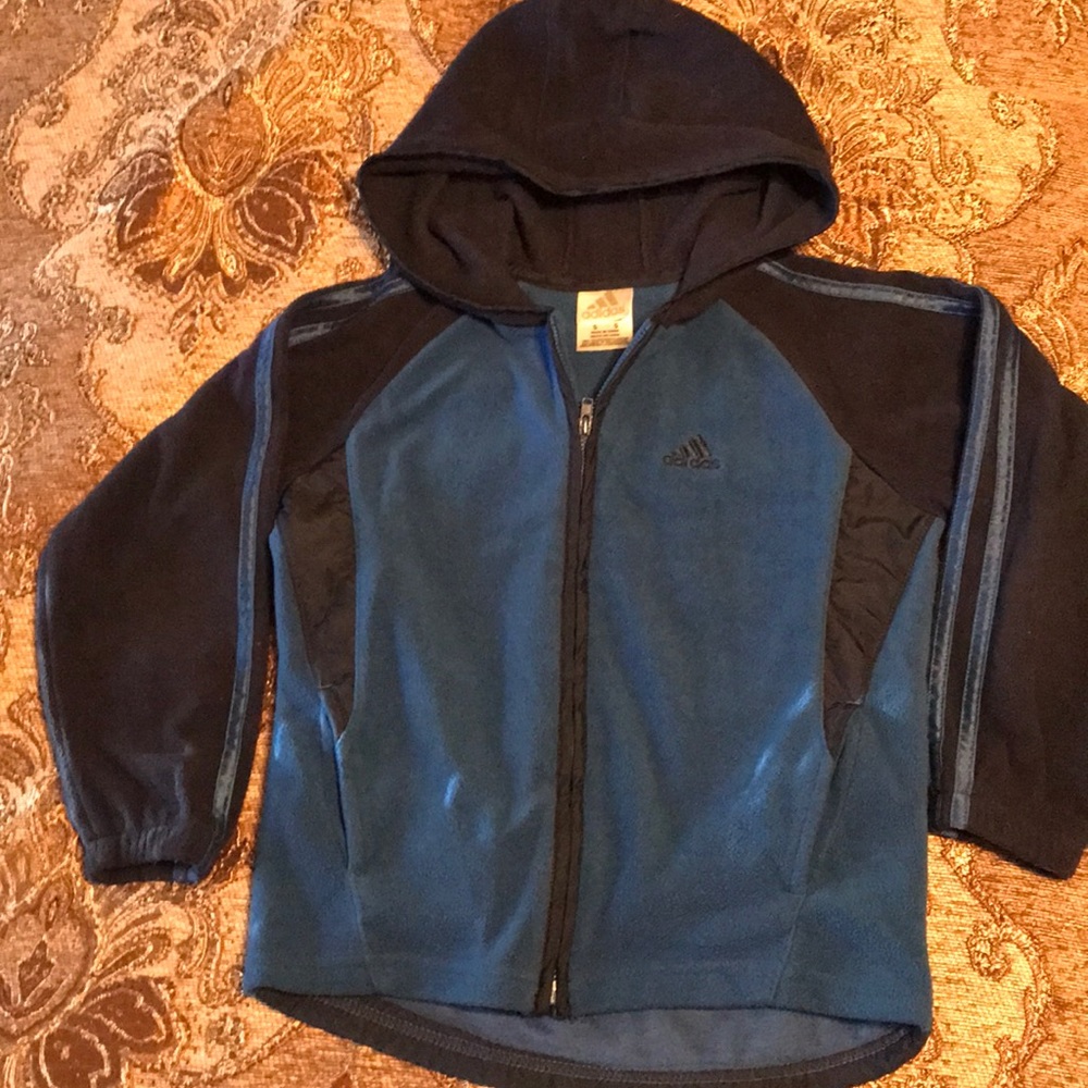 Adidas boys zipped hoodies